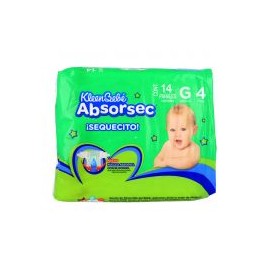 Pañales Kleen Bebé Absorsec Etapa G...