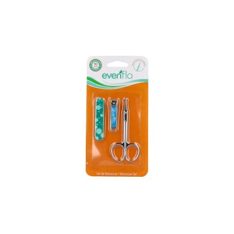 EVENFLO SET DE MANICURE EMPAQUE CON 3 PIEZAS