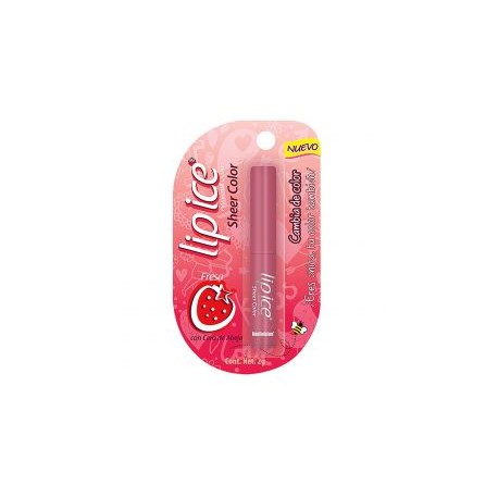 Lip Ice Sheer Color Sabor Fresa Estuche...