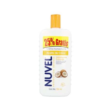 Crema Nuvel Aceite De Coco Botella Con 750 mL