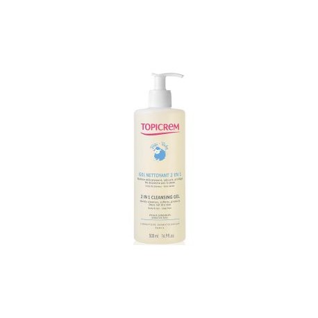 Topicrem Gel Limpiador 2 En 1 500 mL