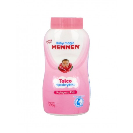 Talco Rosa Mennen Baby Magic Frasco Con 100 g